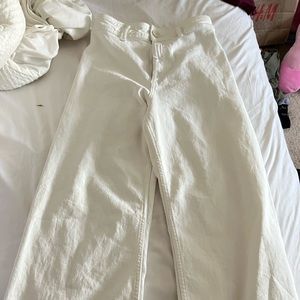 WHITE ZARA MARINE JEANS